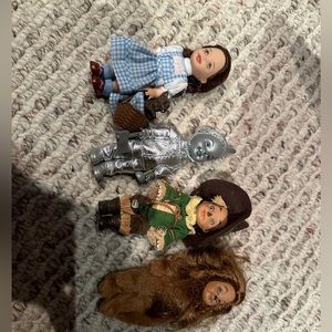 Barbie Kelly wizard of oz set of 4 Dorothy, scarecrow, tin man, lion